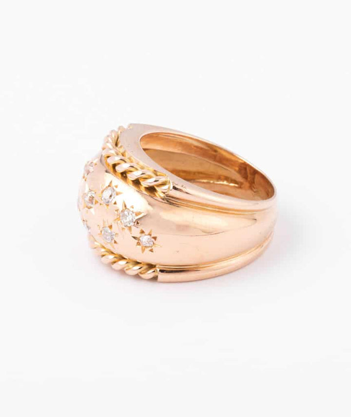 Bague dôme ancienne Virak gauche