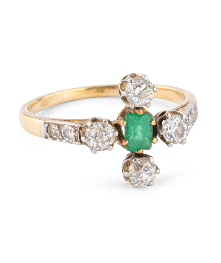Caillou Paris Bague Ancienne Emeraude Mahdi Detail