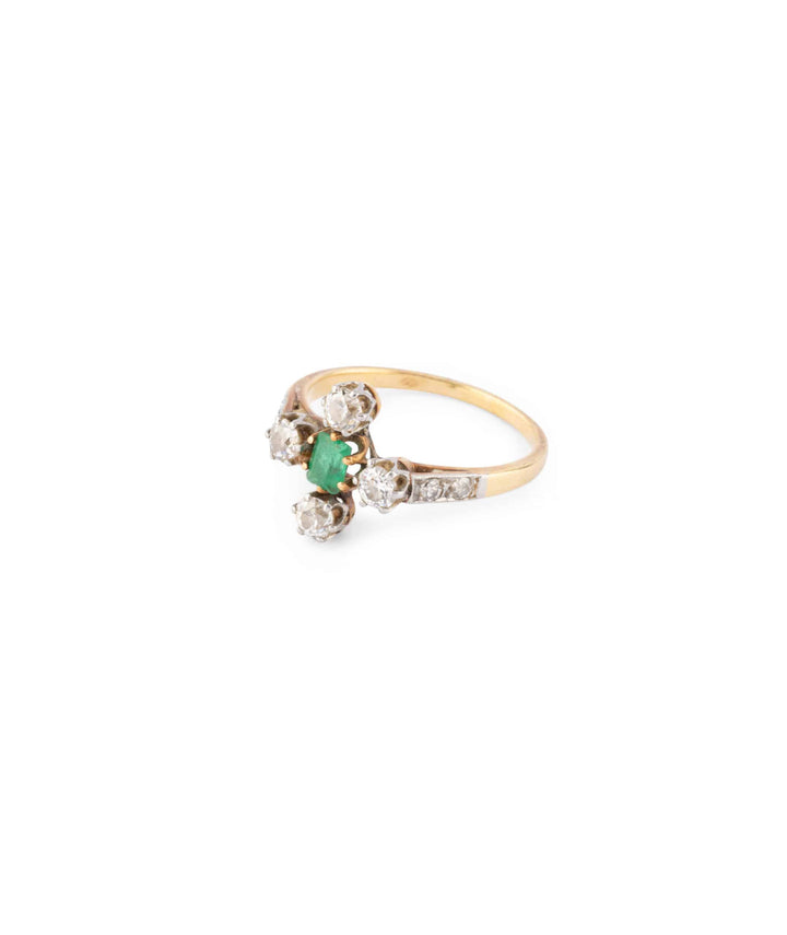 Caillou Paris Bague Ancienne Emeraude Mahdi Gauche