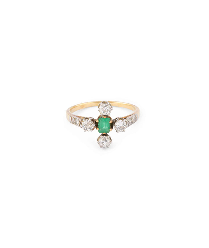 Caillou Paris Bague Ancienne Emeraude Mahdi
