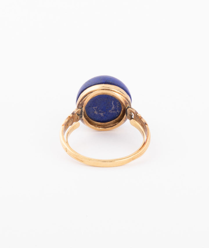 Caillou Paris Bague Ancienne Lapis Lazuli Tugal Dos