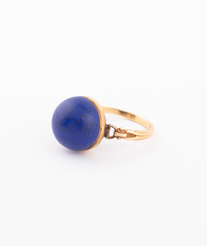 Caillou Paris Bague Ancienne Lapis Lazuli Tugal Gauche