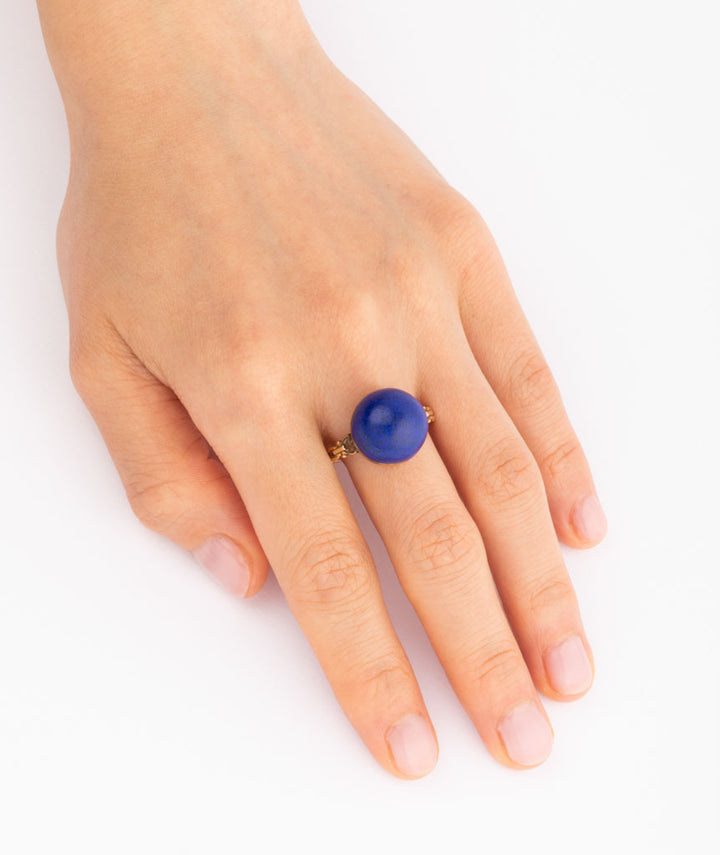 Caillou Paris Bague Ancienne Lapis Lazuli Tugal Porter