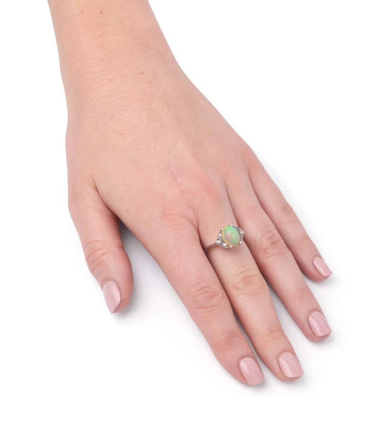Caillou Paris Bague Ancienne Opale Beraya Porter