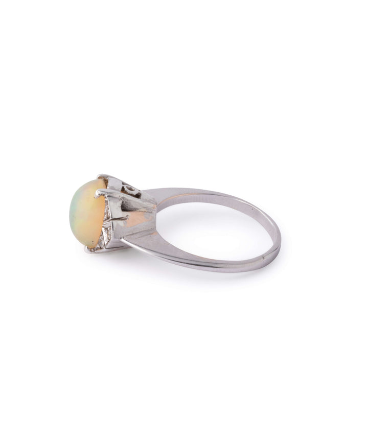 Caillou Paris Bague Ancienne Opale Beraya Profil Gauche