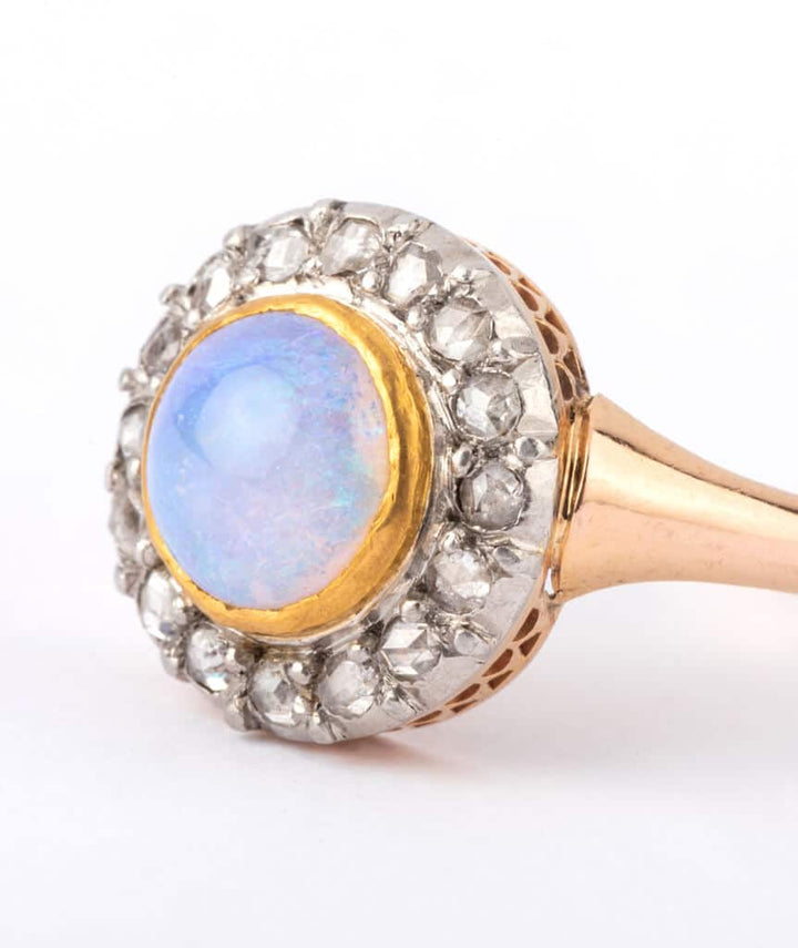 Caillou Paris - Bague ancienne opale Meriwa detail