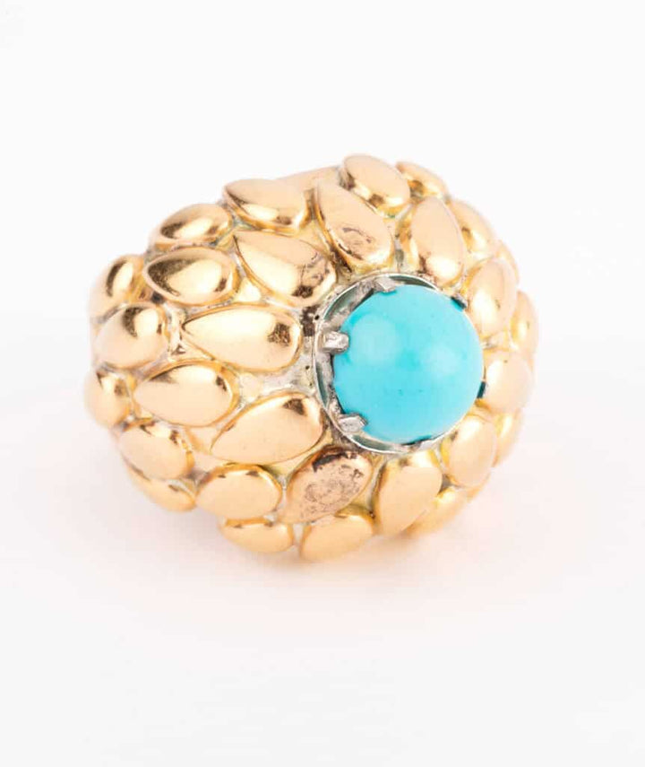 Caillou Paris - Bague ancienne or Alane gros plan