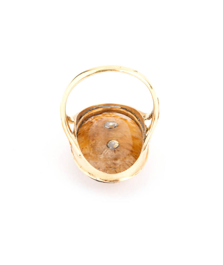 Caillou Paris - Bague ancienne or Asa dos 2