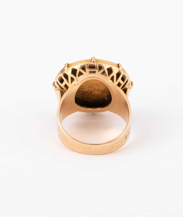 Caillou Paris - Bague ancienne or Soen dos