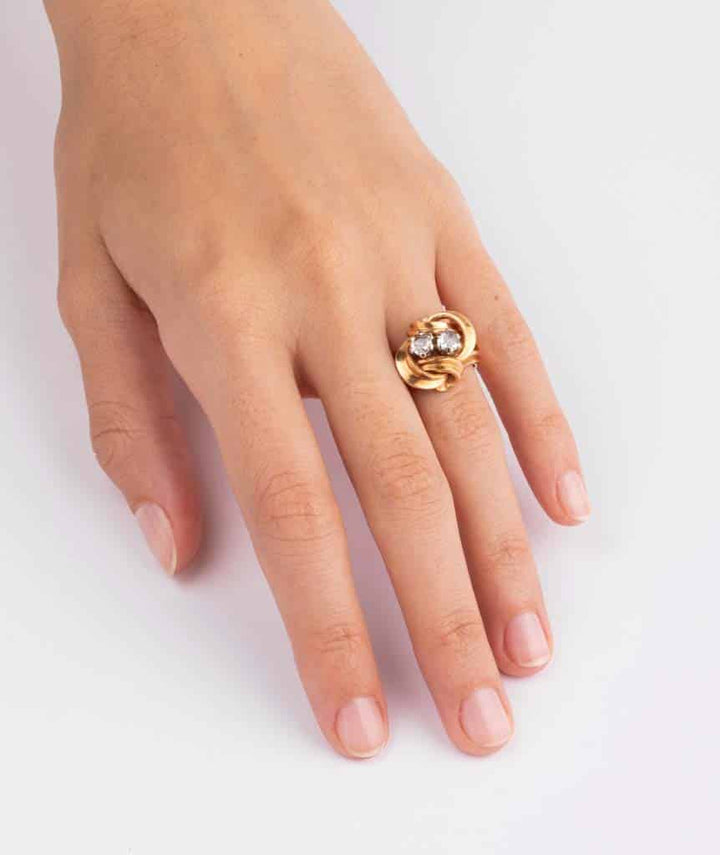 Caillou Paris Bague Ancienne Or Et Diamants Danos Porter