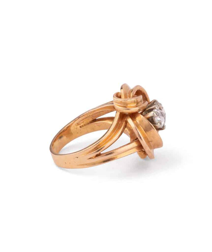 Caillou Paris Bague Ancienne Or Et Diamants Danos Profil