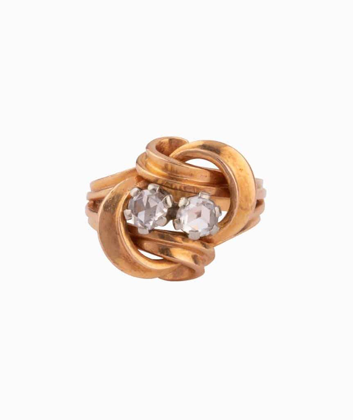 Caillou Paris Bague Ancienne Or Et Diamants Danos