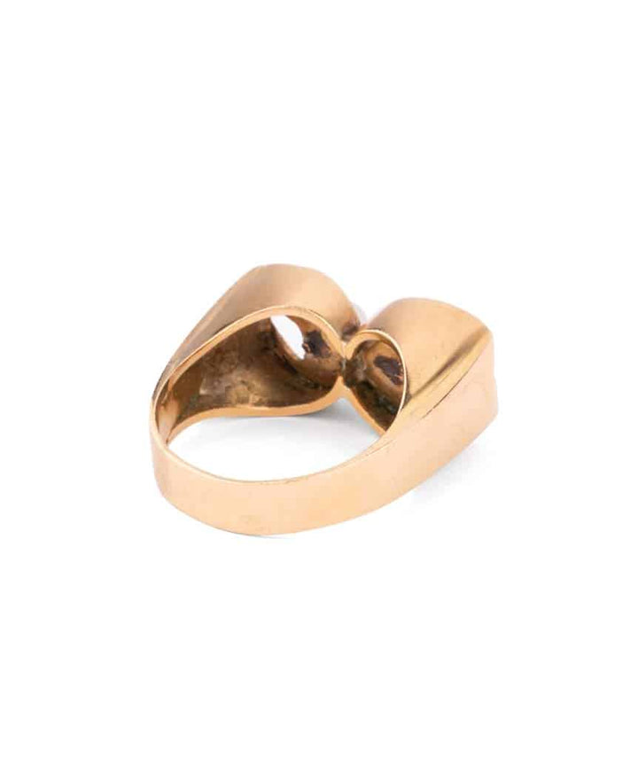Caillou Paris Bague Ancienne Or Et Perles Junae Profil Dos