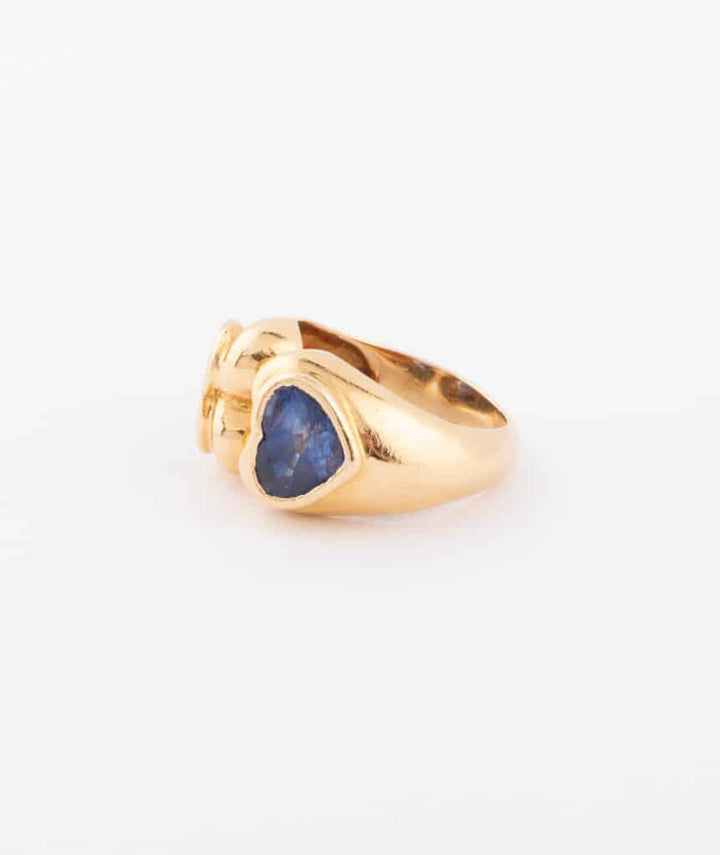 Caillou Paris Bague Ancienne Or Et Saphirs Donan Gauche