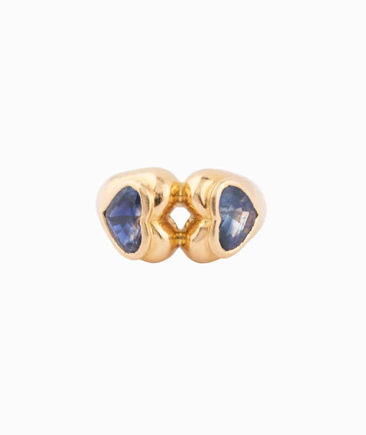 Caillou Paris Bague Ancienne Or Et Saphirs Donan
