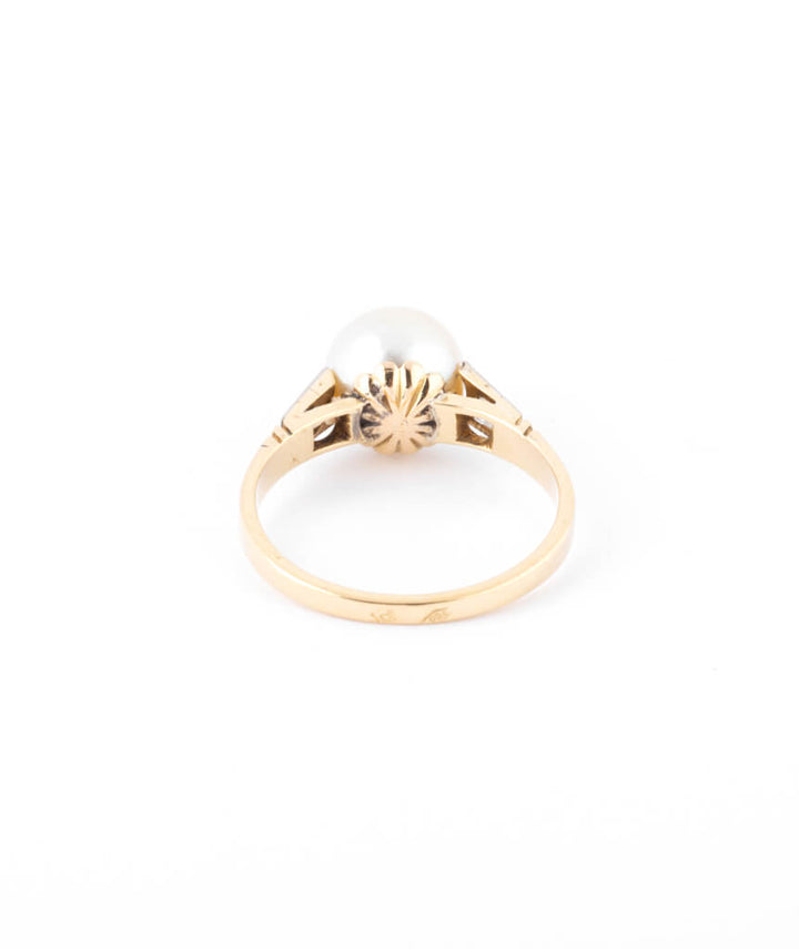 Caillou Paris - Bague ancienne perle Chau dos
