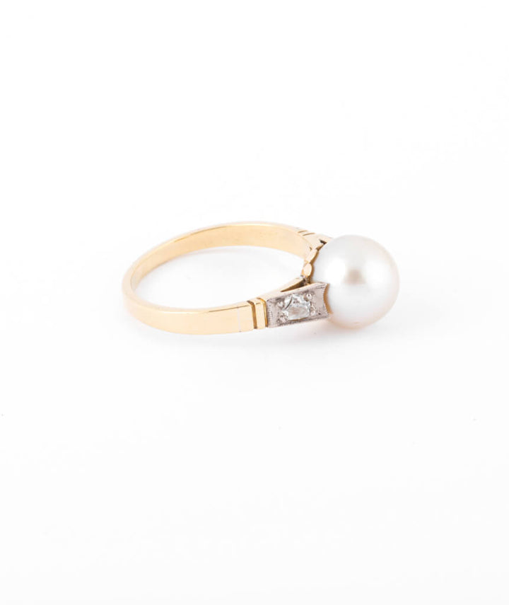 Caillou Paris - Bague ancienne perle Chau droite
