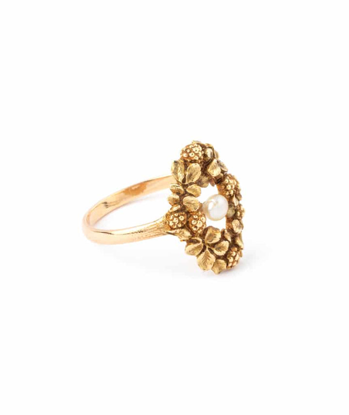 Caillou Paris - Bague ancienne perle Gaia droite