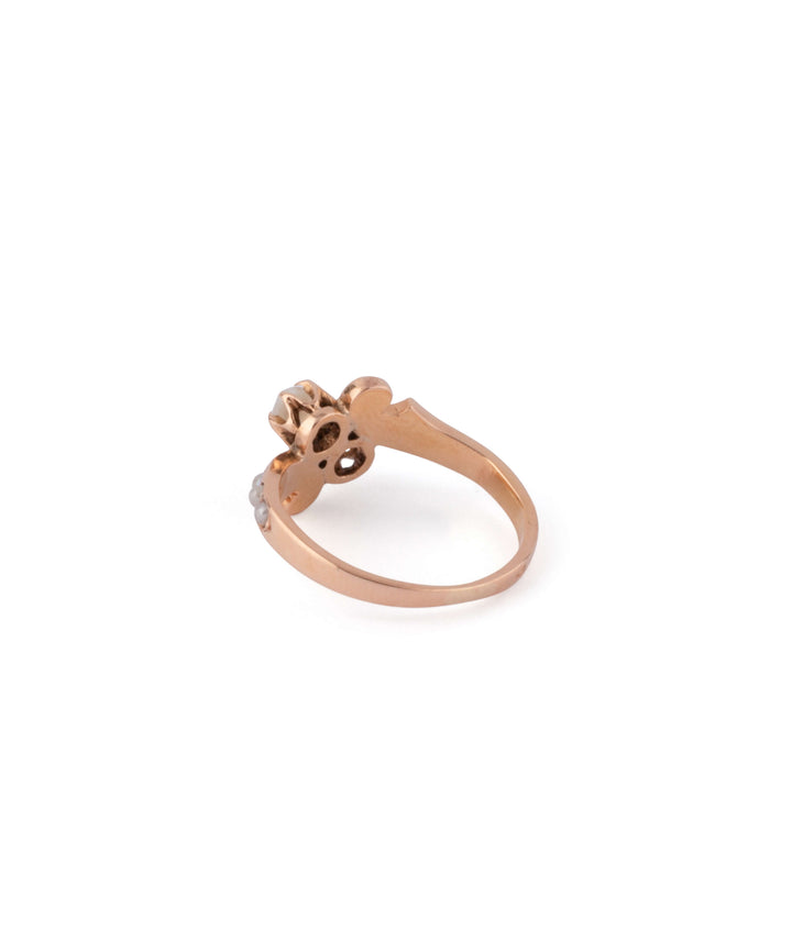 Caillou Paris Bague Ancienne Perles Lella Dos Gauche