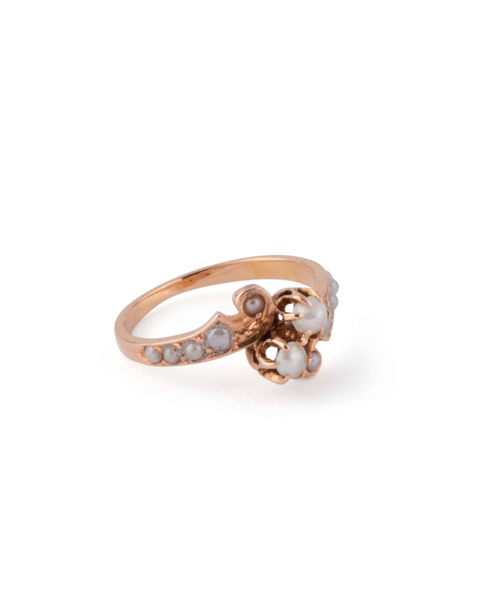 Caillou Paris Bague Ancienne Perles Lella Droite