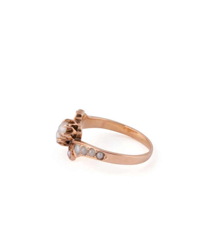 Caillou Paris Bague Ancienne Perles Lella Gauche