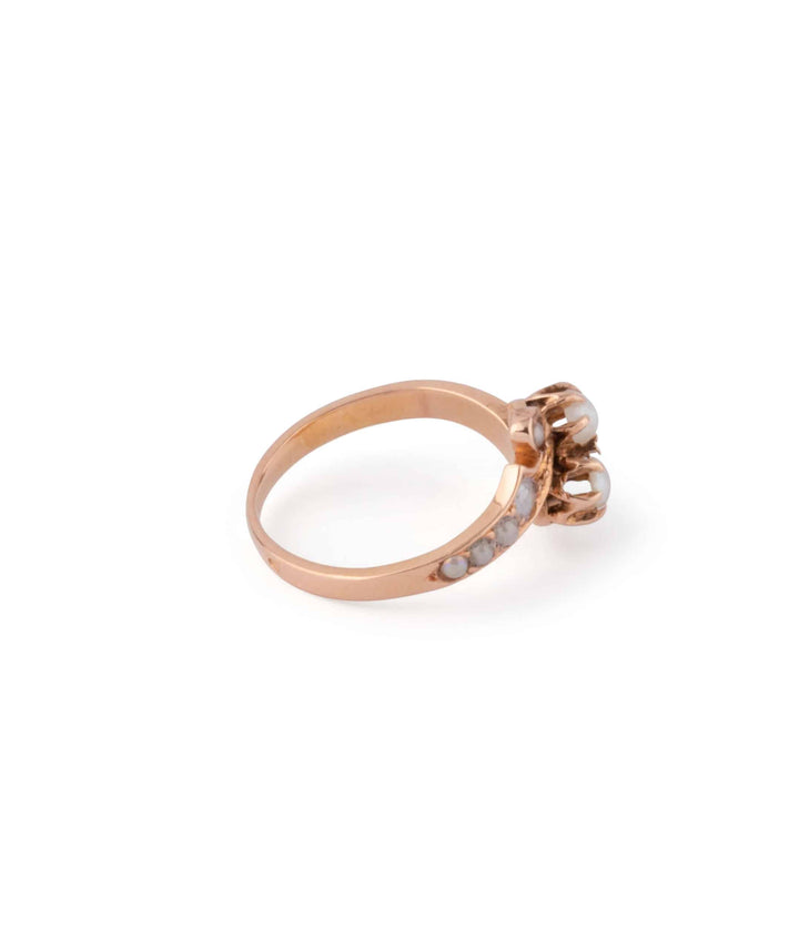 Caillou Paris Bague Ancienne Perles Lella Profil Droite