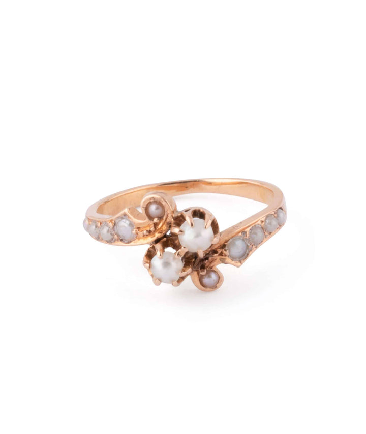 Caillou Paris Bague Ancienne Perles Lella