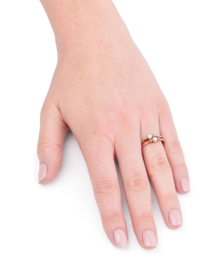 Caillou Paris Bague Ancienne Perles Diamants Nola Porter
