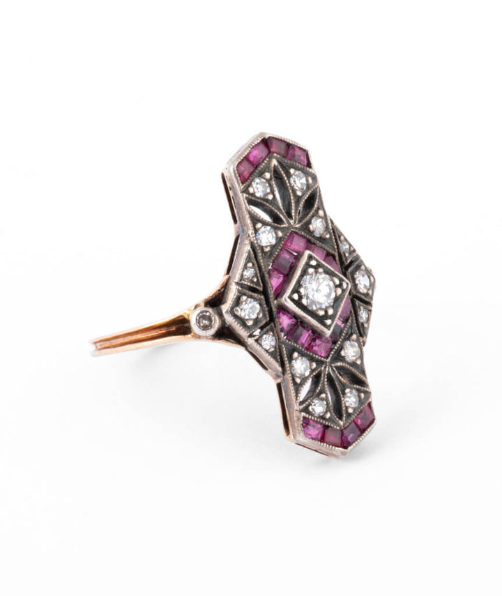 Caillou Paris - Bague ancienne rubis Kouzma cote