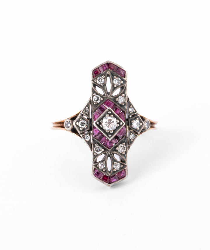 Caillou Paris - Bague ancienne rubis Kouzma
