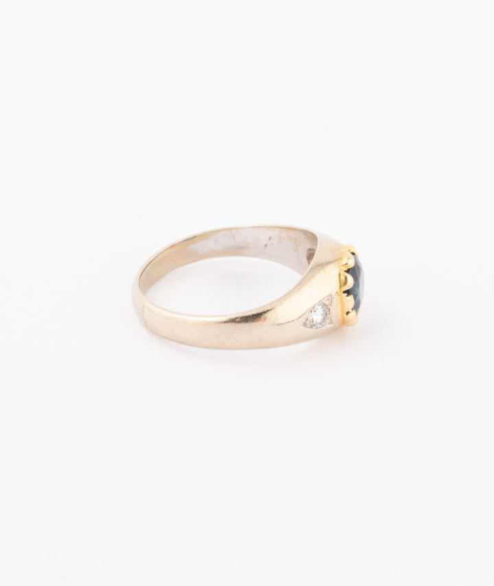 Caillou Paris Bague Ancienne Saphir %22kari%22 Droite