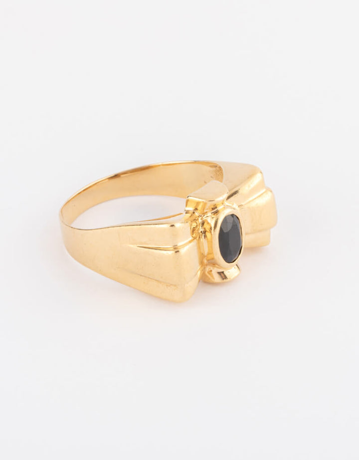 Caillou Paris - Bague ancienne saphir Araia droite