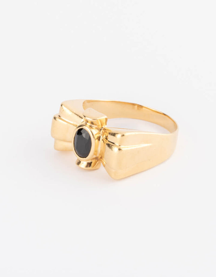 Caillou Paris - Bague ancienne saphir Araia gauche