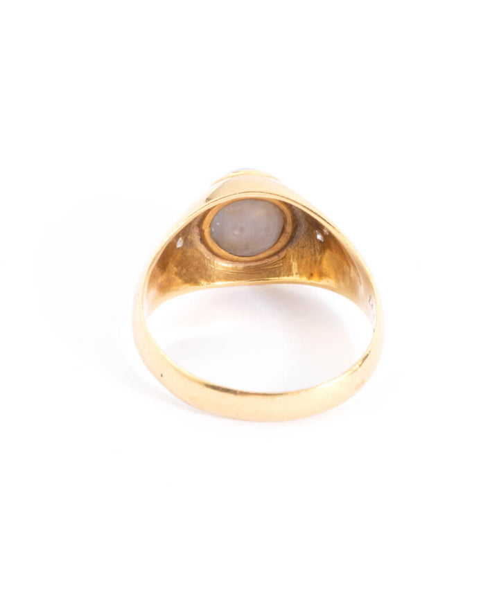 Caillou Paris - Bague ancienne saphir Asdrig dos