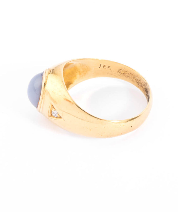 Caillou Paris - Bague ancienne saphir Asdrig gauche