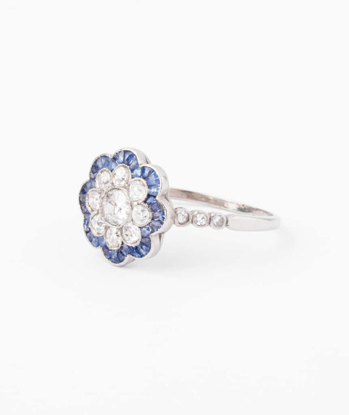 Bague marguerite ancienne Atasi gauche