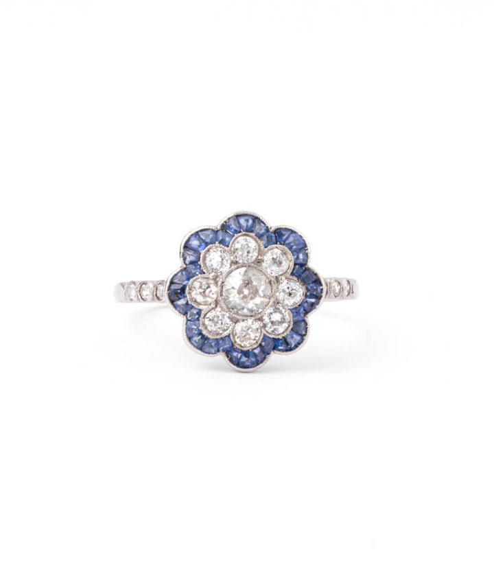 Bague marguerite ancienne Atasi