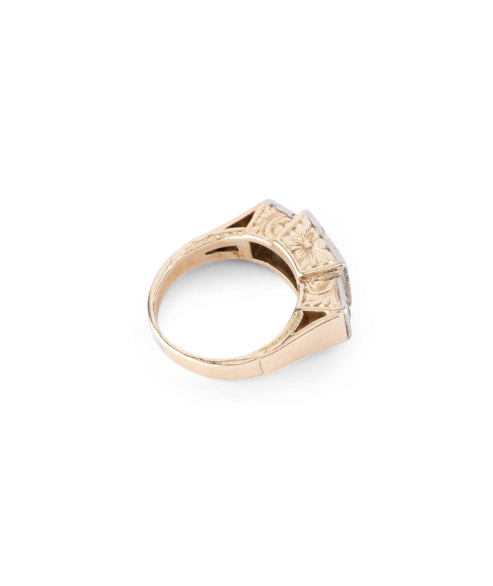 Caillou Paris Bague Ancienne Saphir Elvie Dos Droite