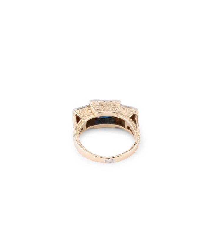 Caillou Paris Bague Ancienne Saphir Elvie Dos