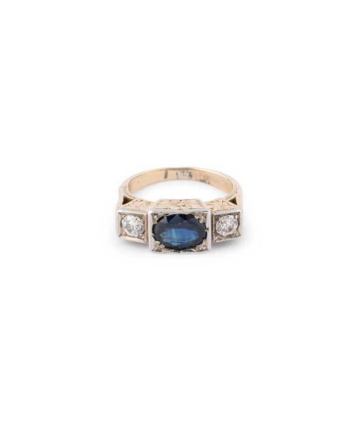 Caillou Paris Bague Ancienne Saphir Elvie