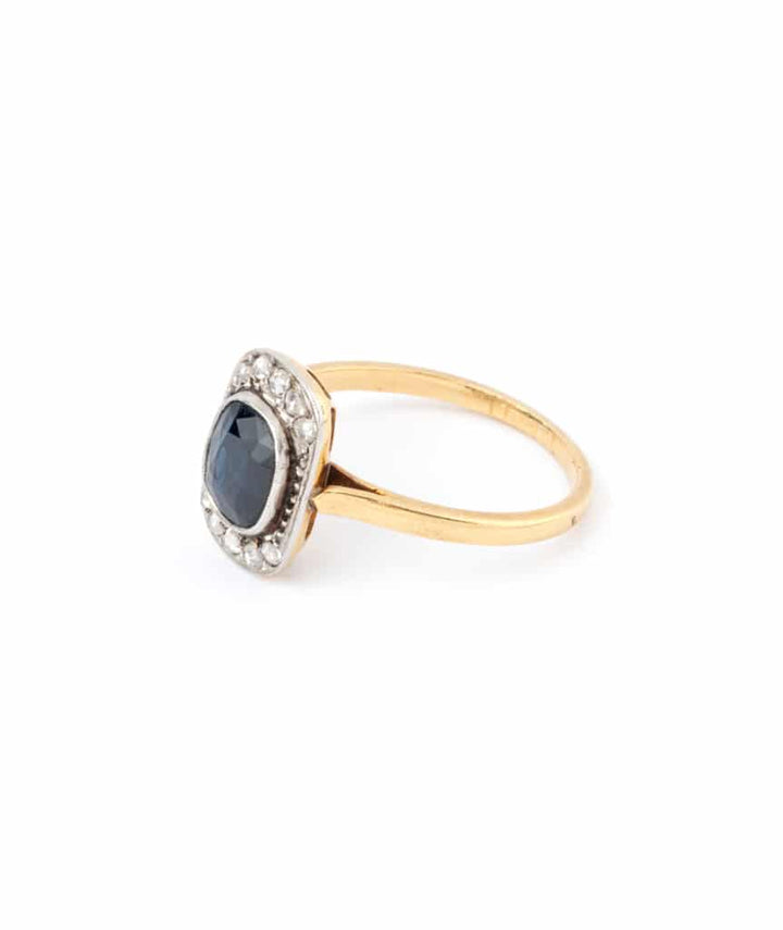 Bague ancienne saphir Nilam gauche - Caillou Paris
