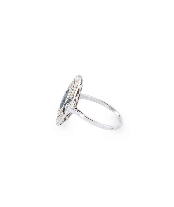 Caillou Paris Bague Ancienne Saphir Rudi Profil