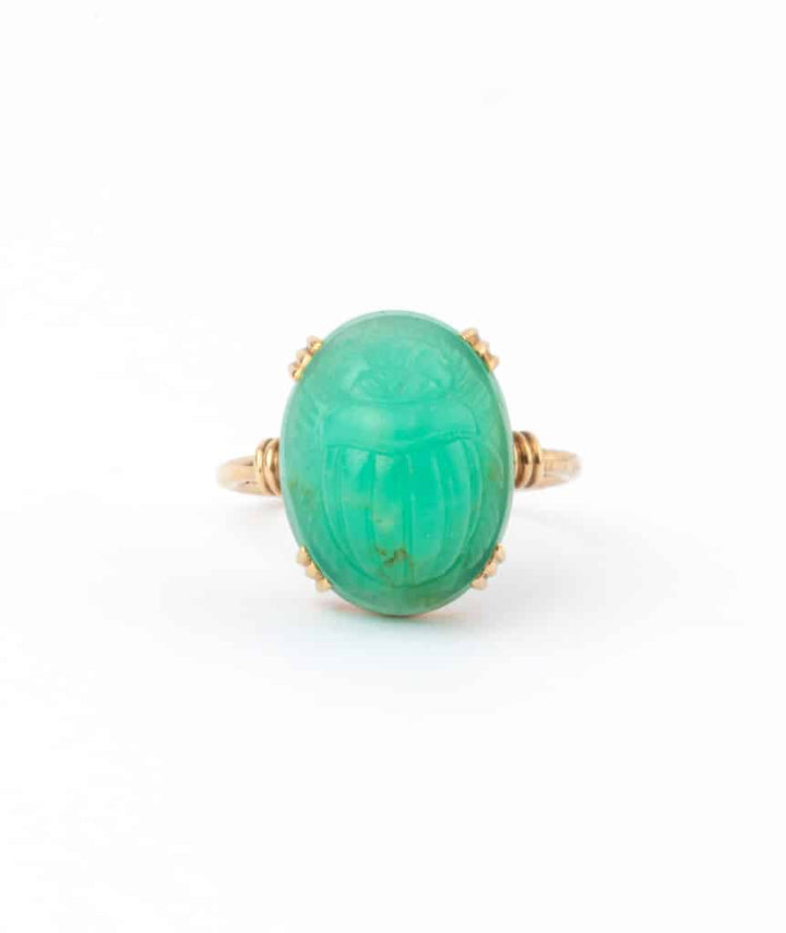 Caillou Paris - Bague ancienne scarabee “Khepri”