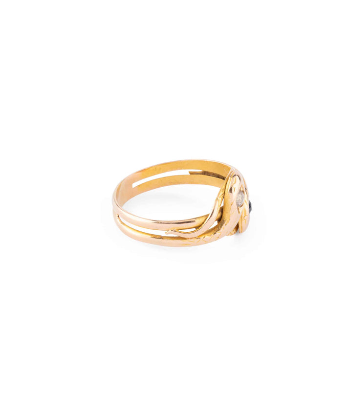Caillou Paris Bague Ancienne Serpent Aniani Profil Droit