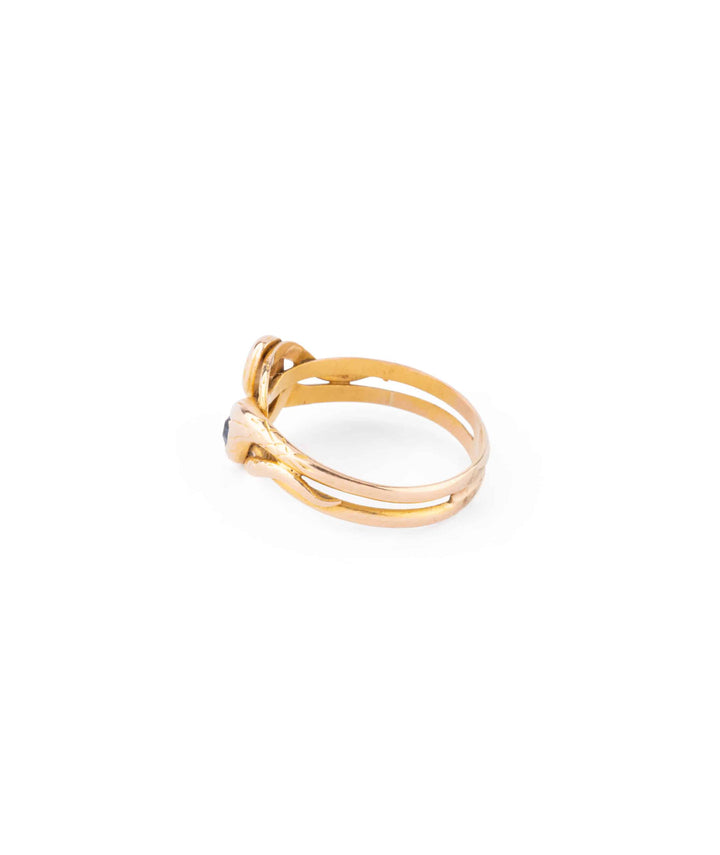 Caillou Paris Bague Ancienne Serpent Aniani Profil Gauche