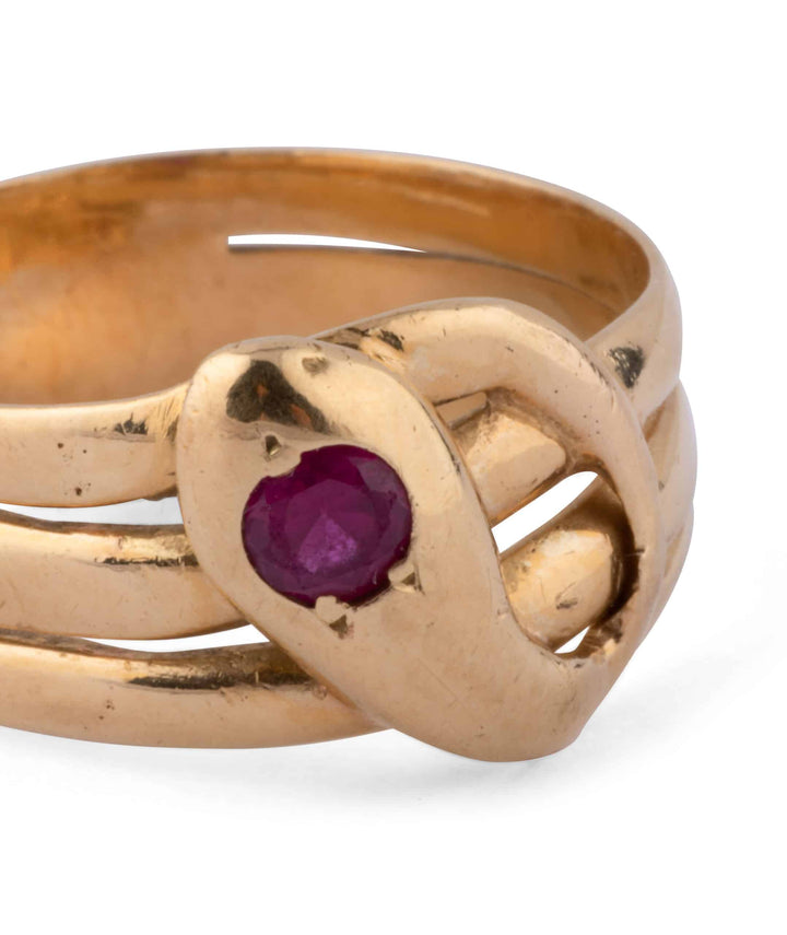 Caillou Paris Bague Ancienne Serpent Piki Detail
