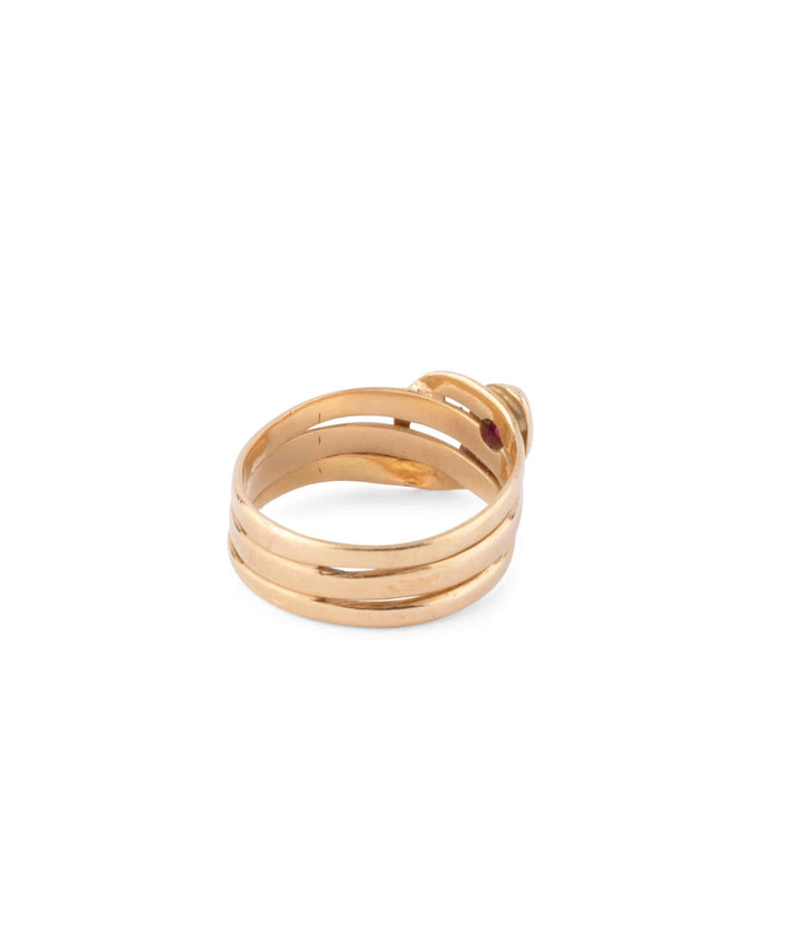 Caillou Paris Bague Ancienne Serpent Piki Droit