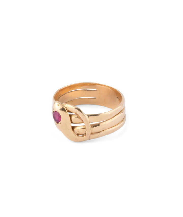 Caillou Paris Bague Ancienne Serpent Piki Gauche