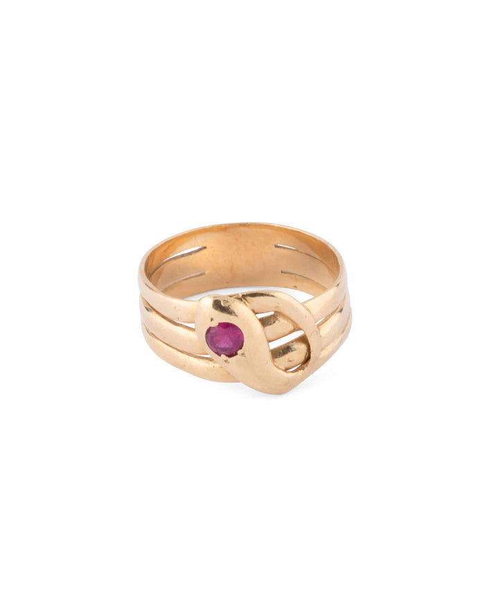 Caillou Paris Bague Ancienne Serpent Piki