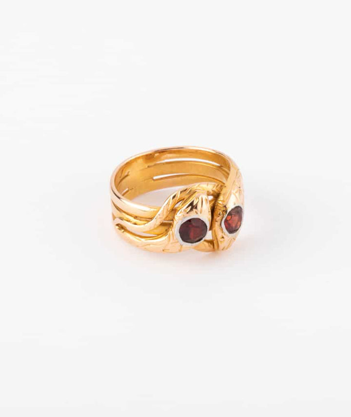Caillou Paris - Bague ancienne serpent Sian droite